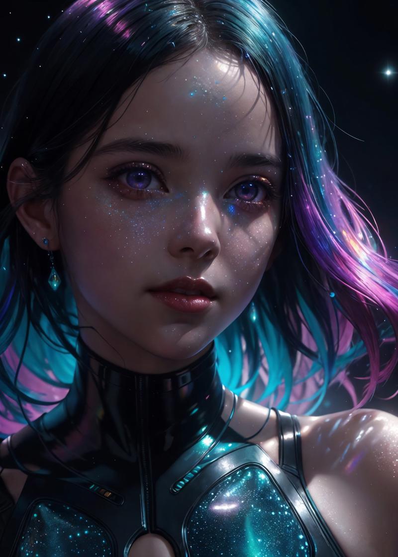 00952-2207940419-dynamic close-up of a young girl surrounded by large drops of mercury floating in space, holographic, iridescent colors, emphasi.jpg